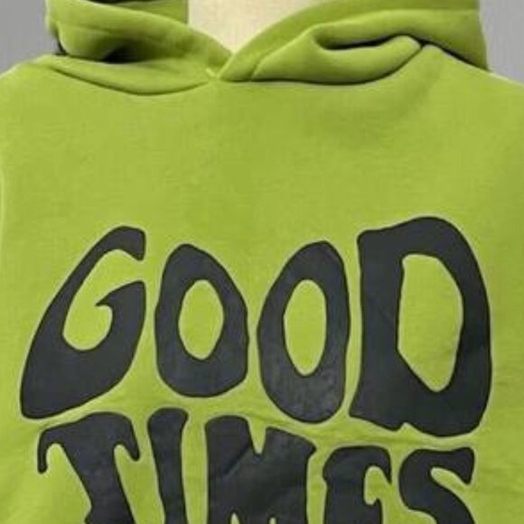 Green Graphic Oversized Hoodie - Picture 2 of 3